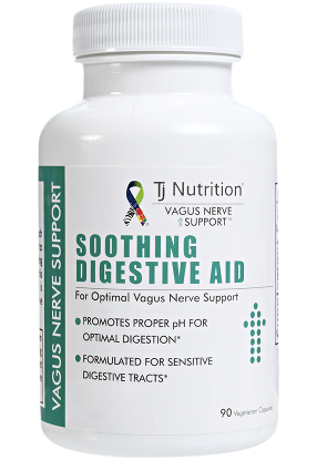 A bottle of Soothing Digestive Aid