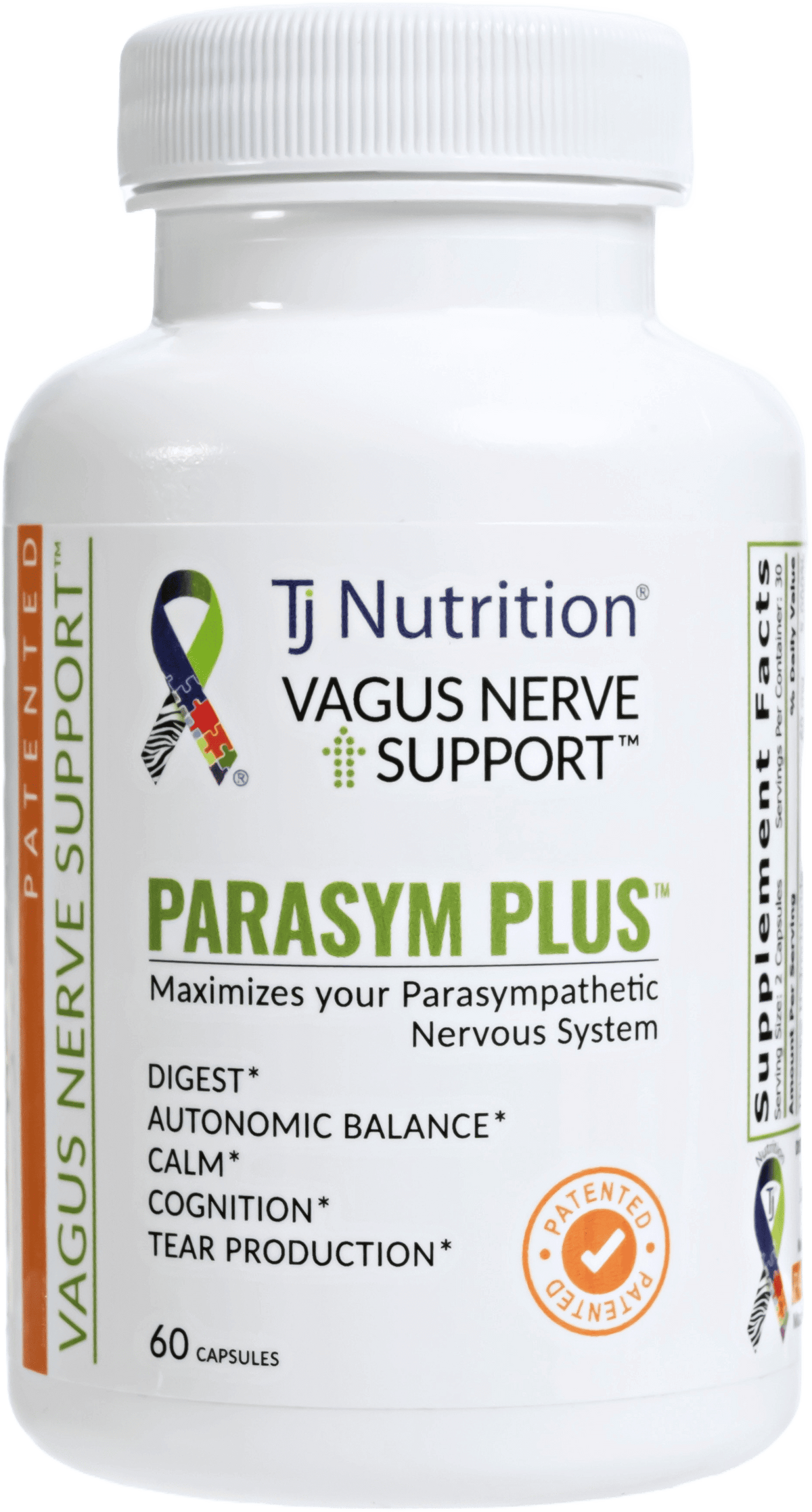 Vagus Nerve Support™ Parasym Plus™ | Patented Vagus Nerve Supplement
